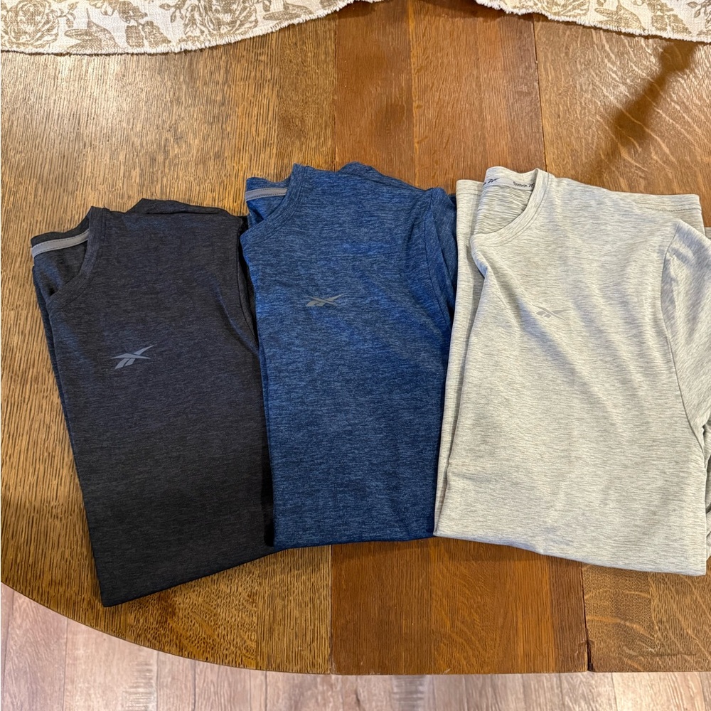 Reebok Performance Tees Bundle - Dark Gray, Blue,… - image 2